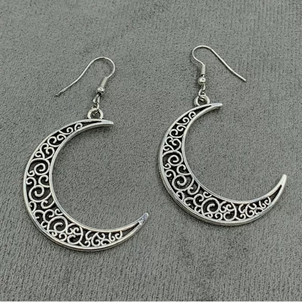 New Fashion Moon Drop Earrings - Picture 3 of 4